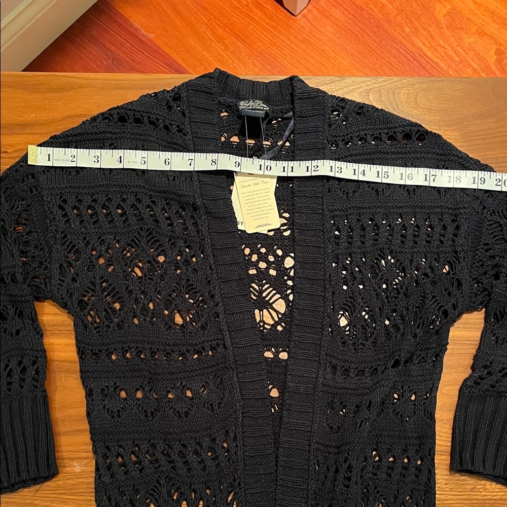 NWT Lucky Brand Crochet Cardigan XS - Picture 4 of 15